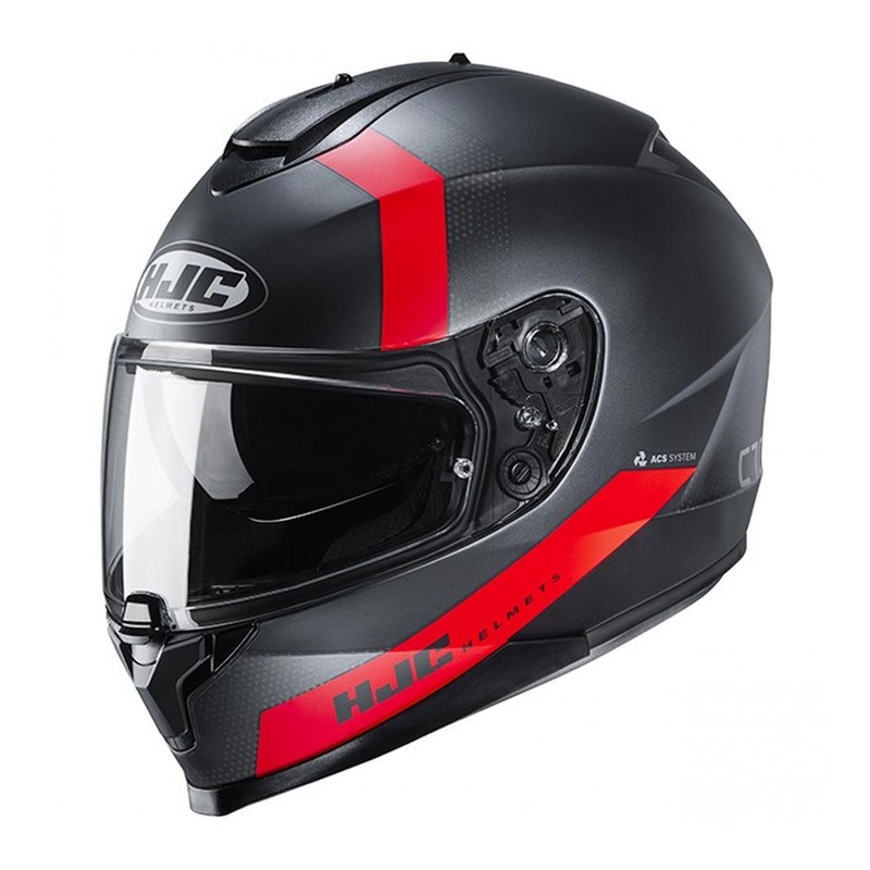 Casque intégral HJC C70 Eura MC1SF rouge/noir- XS