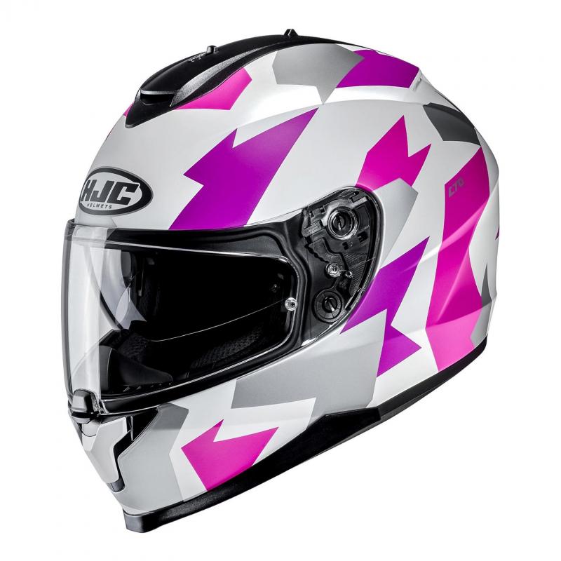 Casque intégral HJC C70 Valon blanc/rose- XS