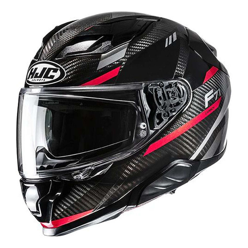 Casque intégral HJC F71 Carbon Esira MC1 carbone/noir/rouge brillant
