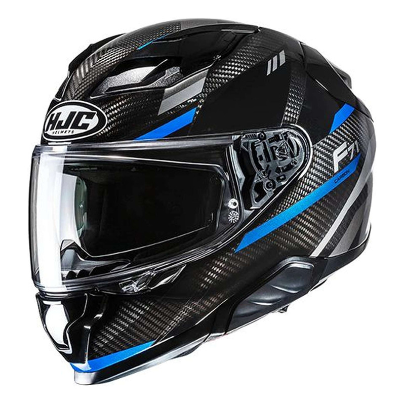 Casque intégral HJC F71 Carbon Esira MC2 carbone/noir/bleu brillant