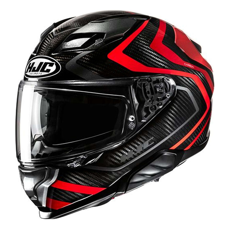 Casque intÃ©gral HJC F71 Carbon Nevio MC1 noir/gris/rouge brillant- XS