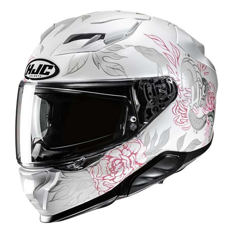 Casque intÃ©gral HJC F71 Eliz MC8 blanc/gris/rose brillant- XS