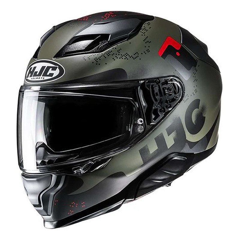 Casque intégral HJC F71 Faco MC1SF kaki/noir/rouge mat