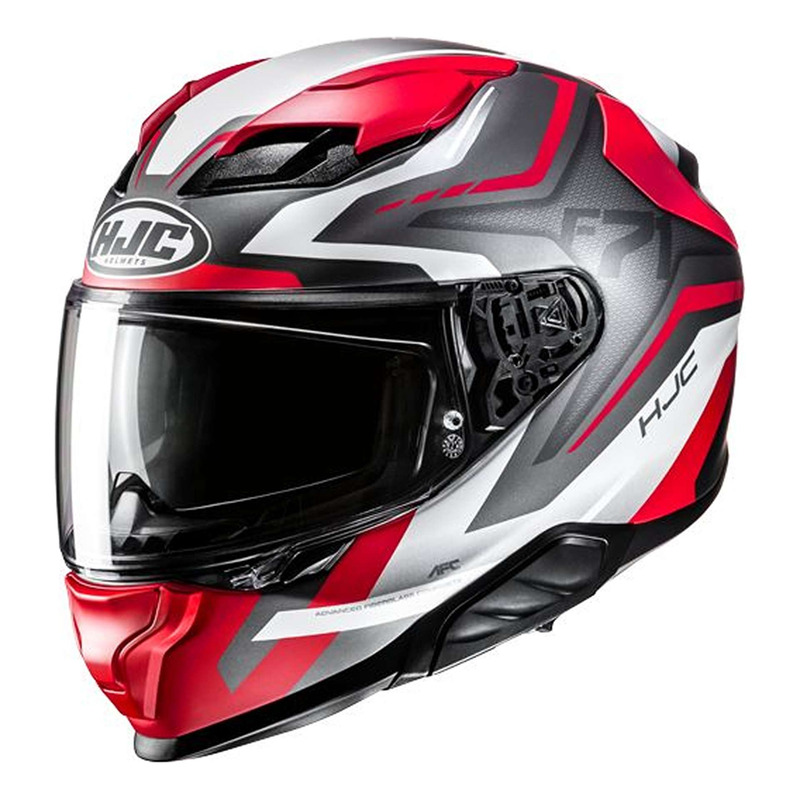 Casque intÃ©gral HJC F71 FES MC1SF gris/blanc/rouge mat- XS