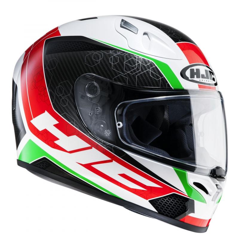 Casque intégral HJC FG-17 OHAMA MC1 Rouge/Vert/Blanc- XS