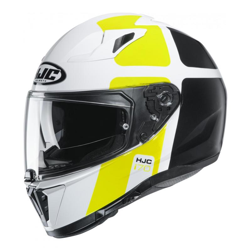 Casque intégral HJC i70 Prima MC4H blanc/vert fluo/noir- 2XS