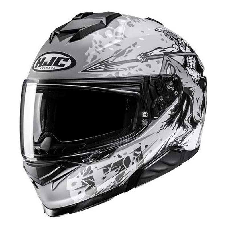 Casque intÃ©gral HJC i71 Taurus MC10SF gris/noir mat- XS