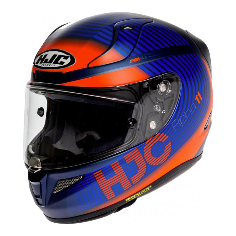 Casque intégral HJC RPHA 11 Bine MC27SF orange/bleu- XS