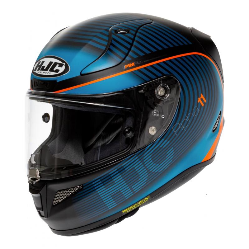 Casque intégral HJC RPHA 11 Bine MC46HSF bleu azur/orange- XS