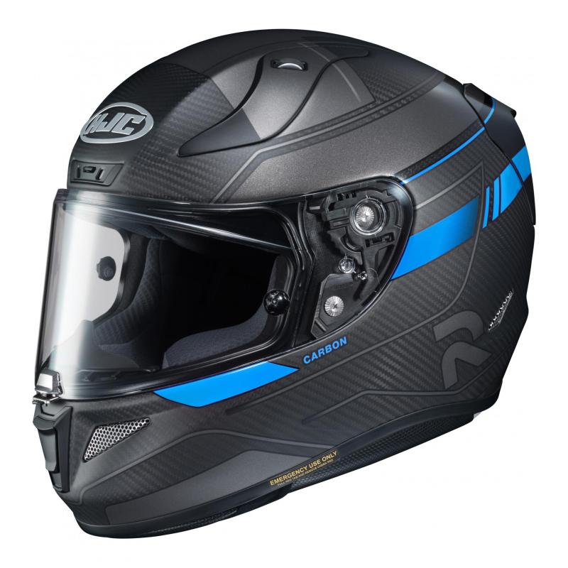 Casque intégral HJC RPHA 11 Carbon Nakri MC2SF noir/gris/bleu mat- XS