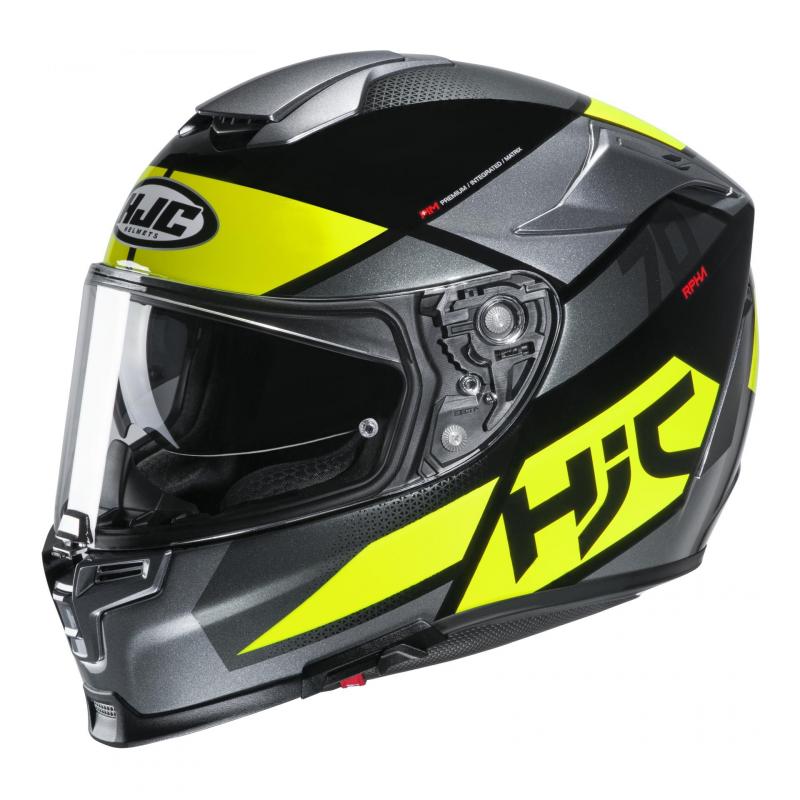 Casque intégral HJC RPHA 70 Debby MC4H jaune fluo/gris/noir- XS