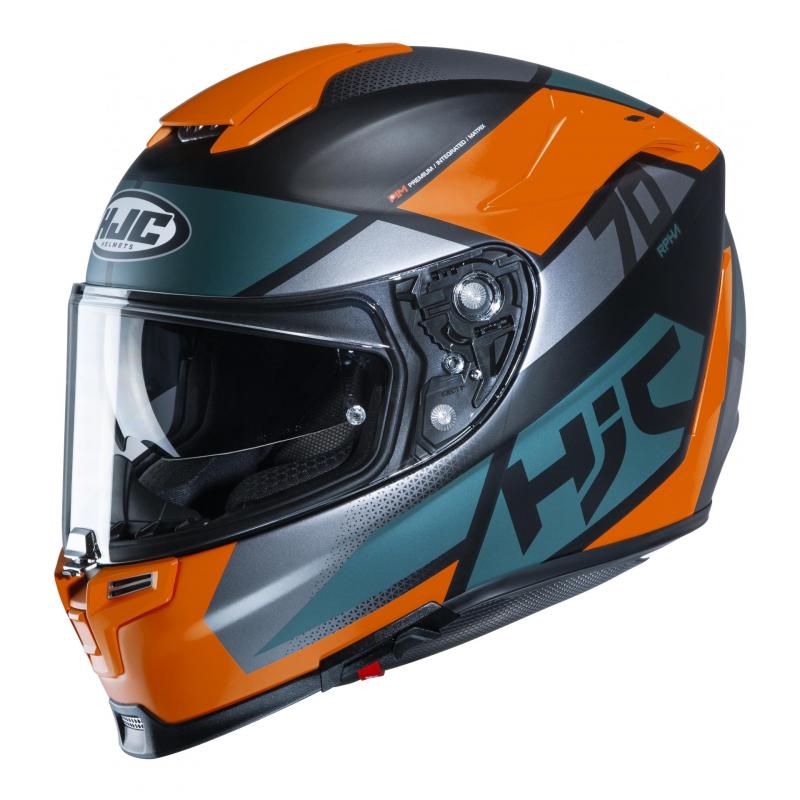 Casque intégral HJC RPHA 70 Debby MC7SF orange/bleu/gris- XS