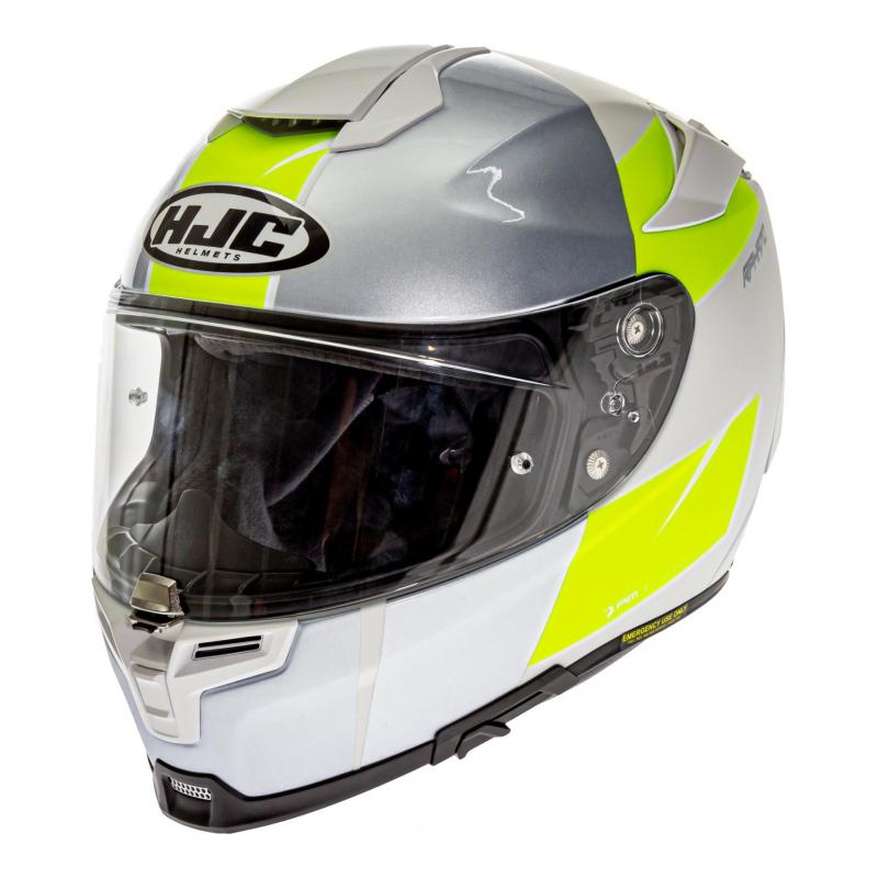 Casque intégral HJC RPHA 70 Terika MC4HSF argent/blanc/jaune fluo- XS