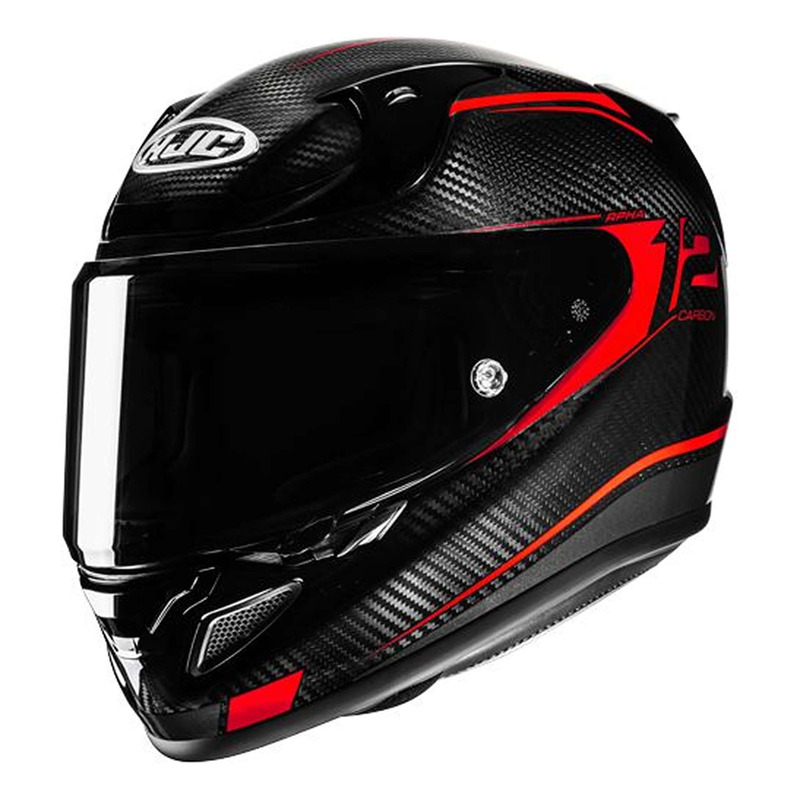 Casque intégral HJC RPHA12 Carbon Keres MC1 noir/rouge brillant