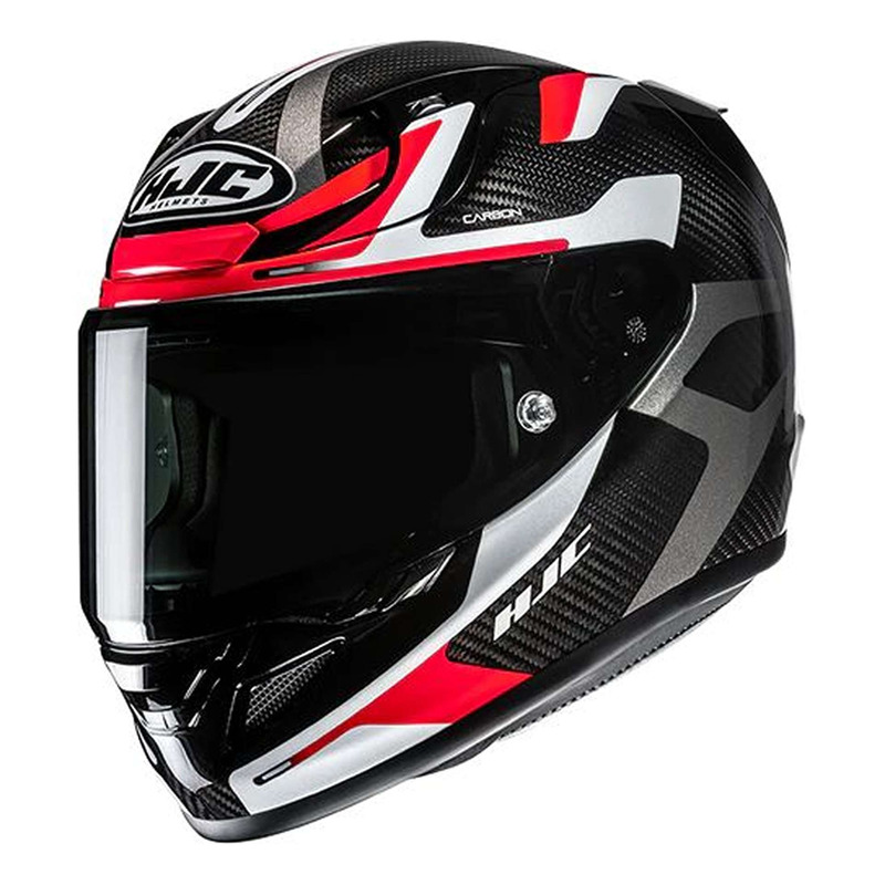 Casque intégral HJC RPHA12 Carbon Xentra MC1 carbone/rouge/blanc brillant