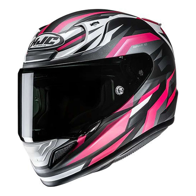 Casque intÃ©gral HJC RPHA12 Dravix MC8SF gris/rose/blanc brillant- 2XS