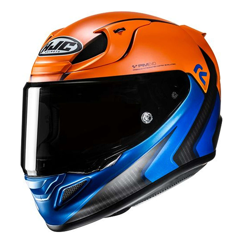 Casque intégral HJC RPHA12 Kos MC27SF carbone/orange/bleu mat