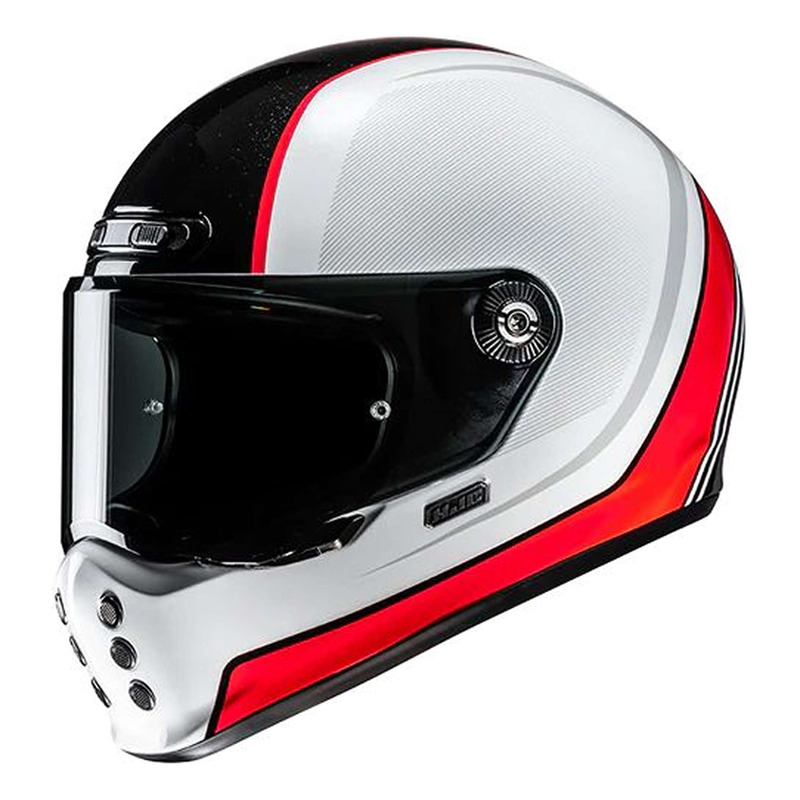 Casque intégral HJC V10 Hodu MC1 blanc/noir/rouge brillant