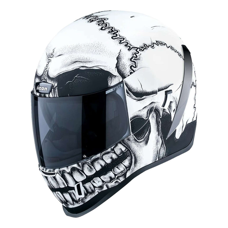 Casque intÃ©gral Icon Airformâ ¢ MIPSÂ® Crestfallen noir/blanc brillan
