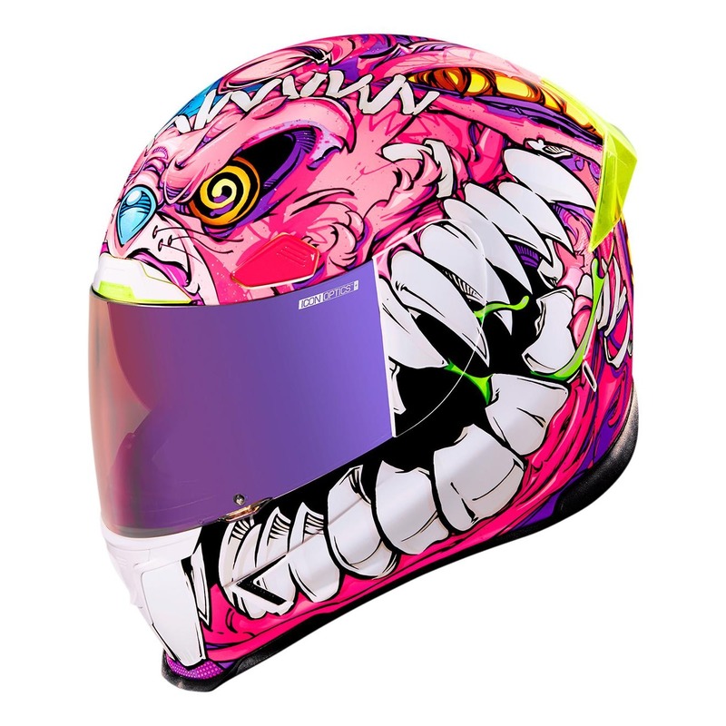 Casque intégral Icon Airframe Pro Beast Buny rose