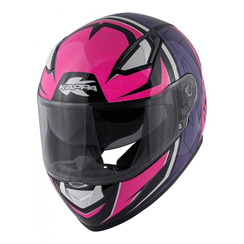 Casque intégral Kappa KV41 Dallas Simple Lady violet verni/fuchsia- X