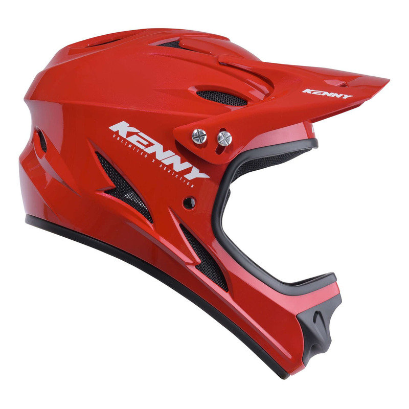 Casque intégral Kenny DownHill Solid rouge- XXS