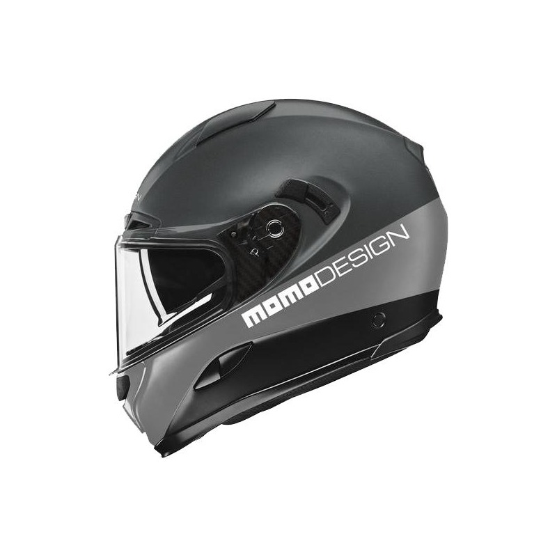 Casque intégral Momo Design Hornet Titanium frost blanc- M