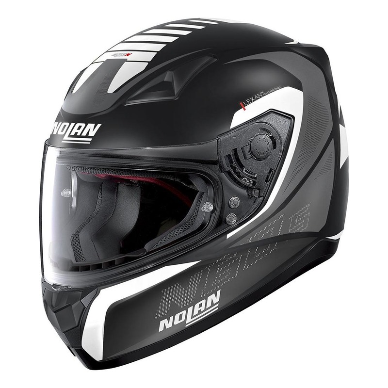 Casque intégral Nolan N60-5 Adept Mat noir/blanc- 2XS