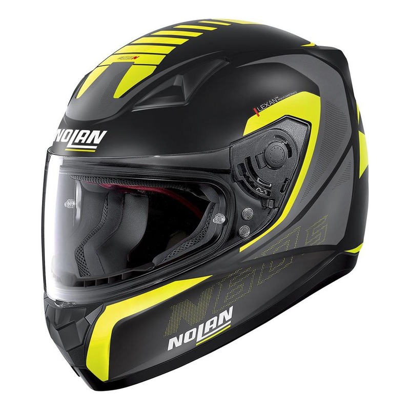 Casque intégral Nolan N60-5 Adept Mat noir/jaune- 2XS