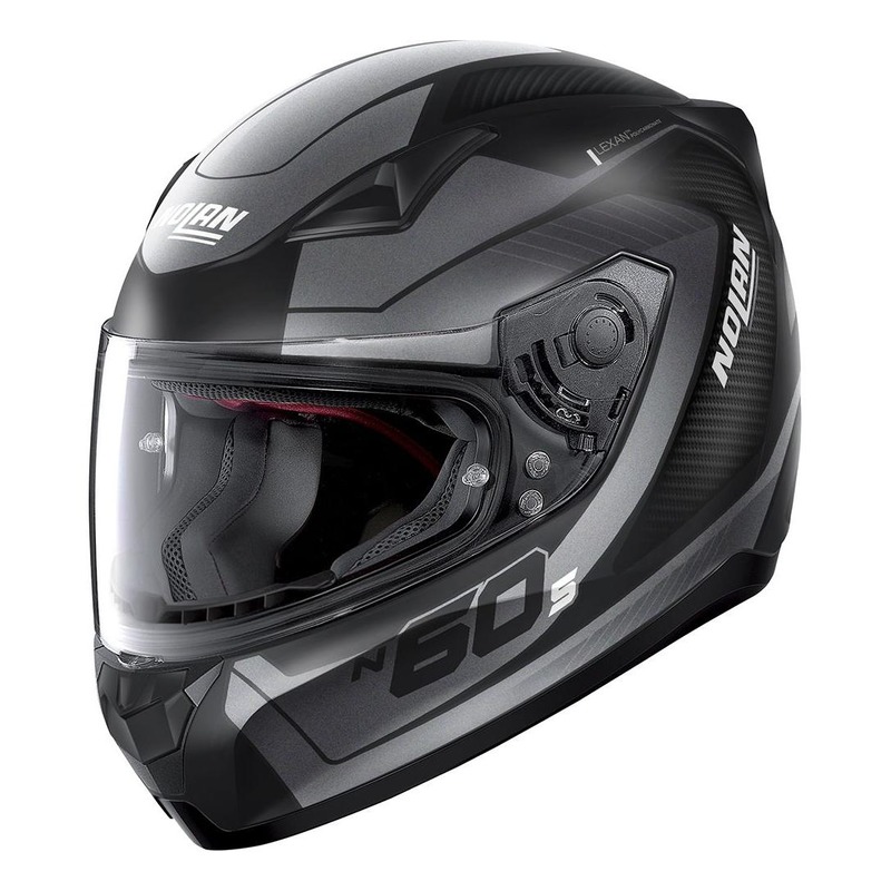 Casque intégral Nolan N60-5 Veles mat noir/gris- 2XS