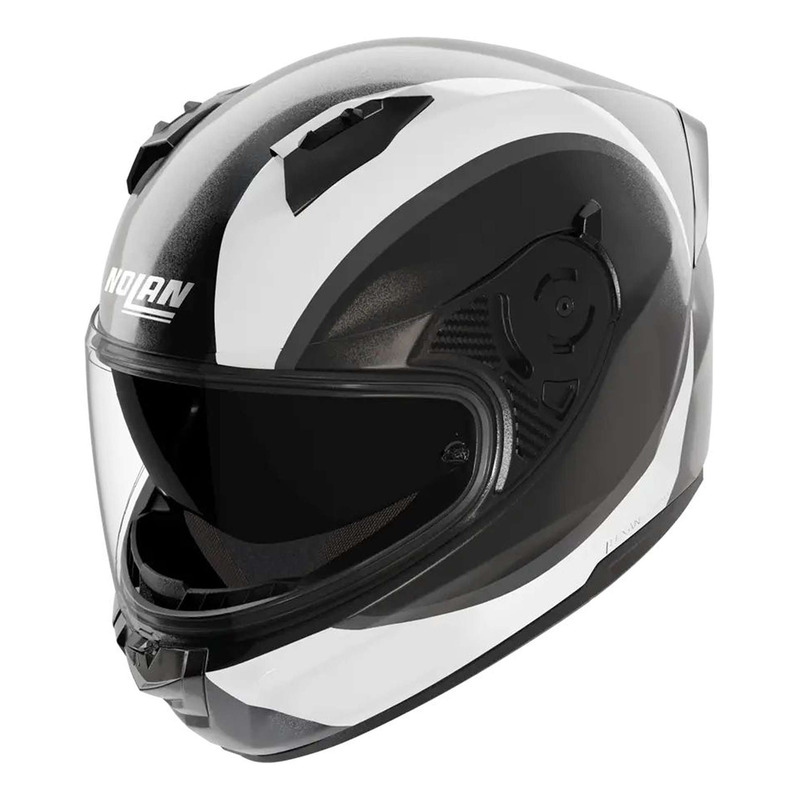 Casque intégral Nolan N60-6 Bifase 350 noir/blanc métal