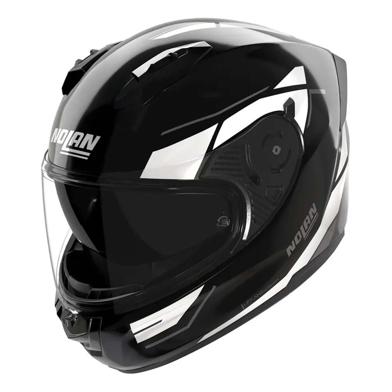 Casque intÃ©gral Nolan N60-6 Sincrono 353 noir/blanc mÃ©tal- 2XL