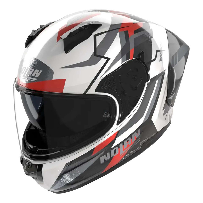 Casque intégral Nolan N60-6 Sport Corsa 356 blanc/noir/rouge métal