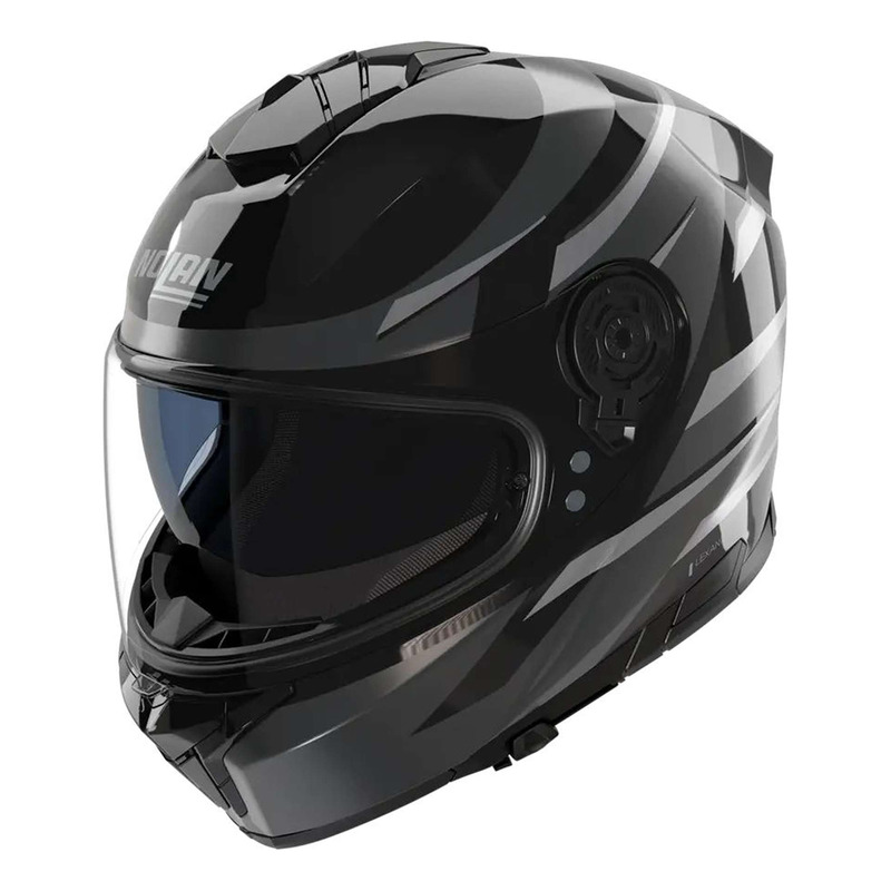 Casque intÃ©gral Nolan N80-8 Fervo 356 noir/anthracite/argent mÃ©tal-