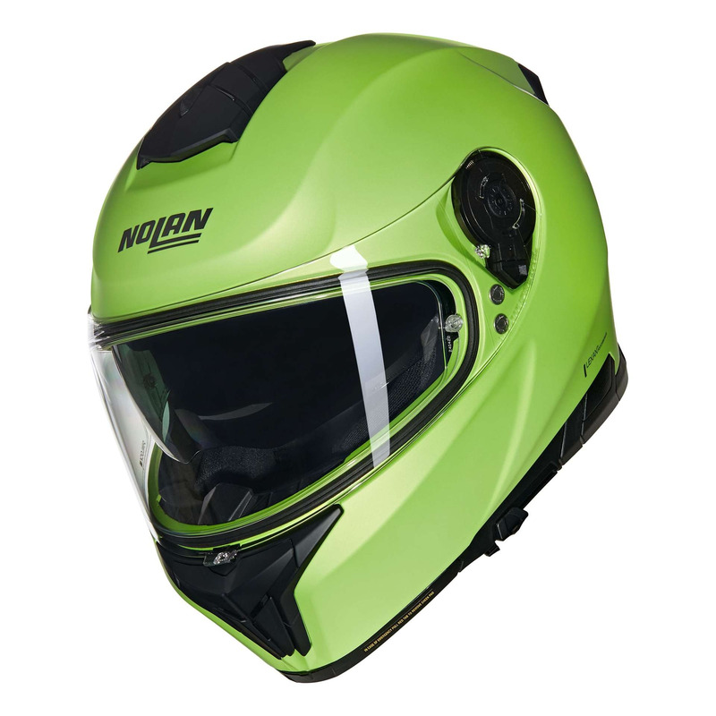 Casque intégral Nolan N80-8 Mivedi 329 verde impulso/noir mat