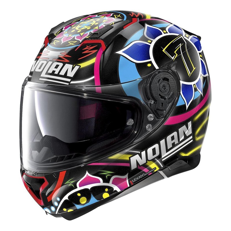 Casque intégral Nolan N87 Gemini Réplica Chaz Davies N-Com multicolo