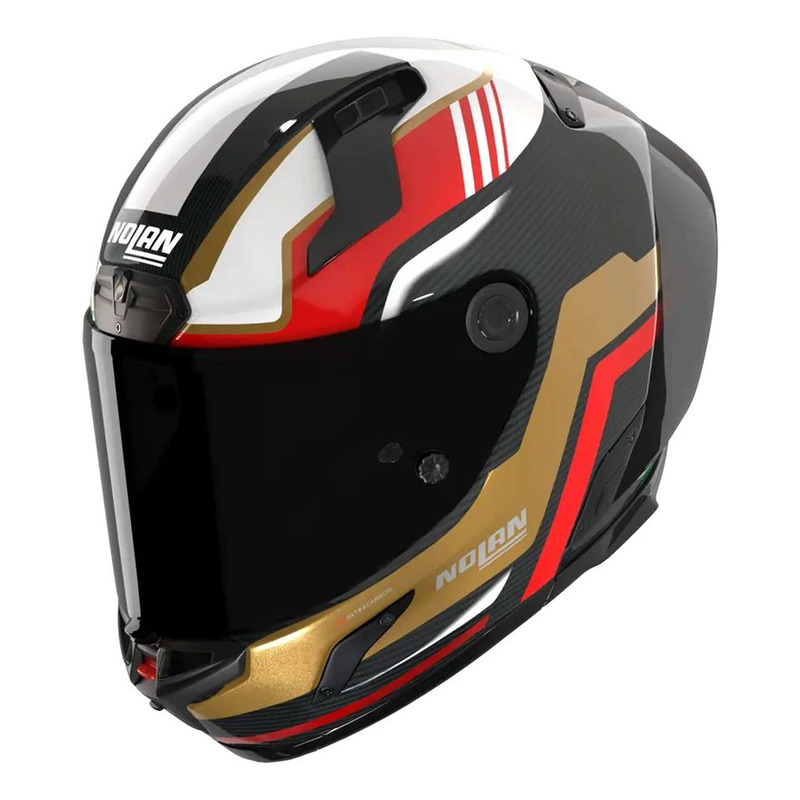 Casque intégral Nolan X-804 RS Ultra Carbon Piega 367 carbone/or/rouge/vert