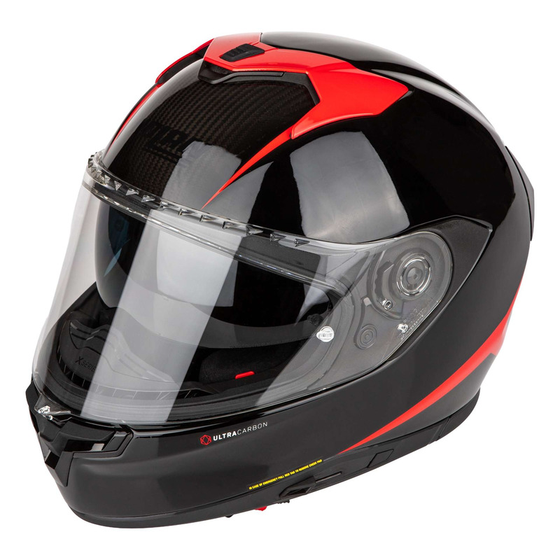 Casque intégral Nolan X-904 Ultra Carbon Emblema 353 carbone/noir/rouge