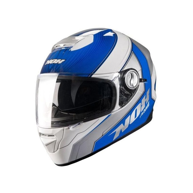 Casque intégral Nox N301 PRIME blanc/bleu- XS