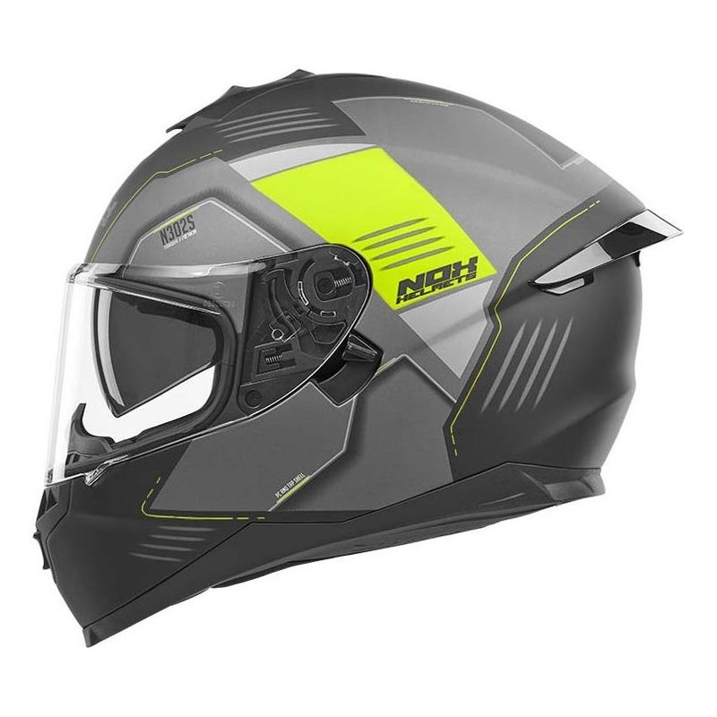 Casque intégral Nox N302-S Torque mat jaune fluo- XS