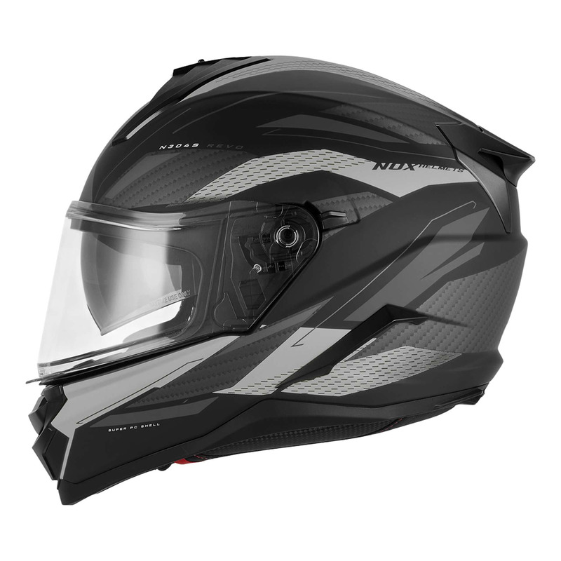 Casque intégral Nox N304S Revo noir mat/argent