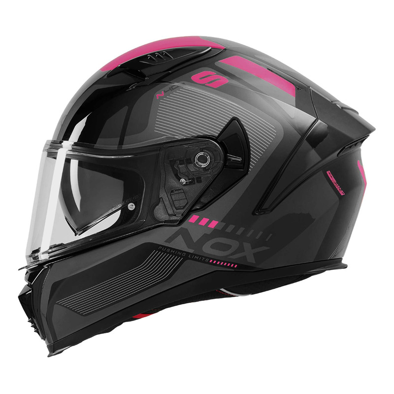 Casque intégral Nox N402 Mentor noir/rose