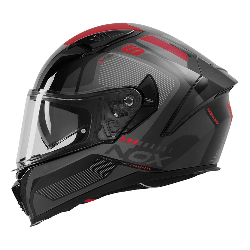 Casque intégral Nox N402 Mentor noir/rouge