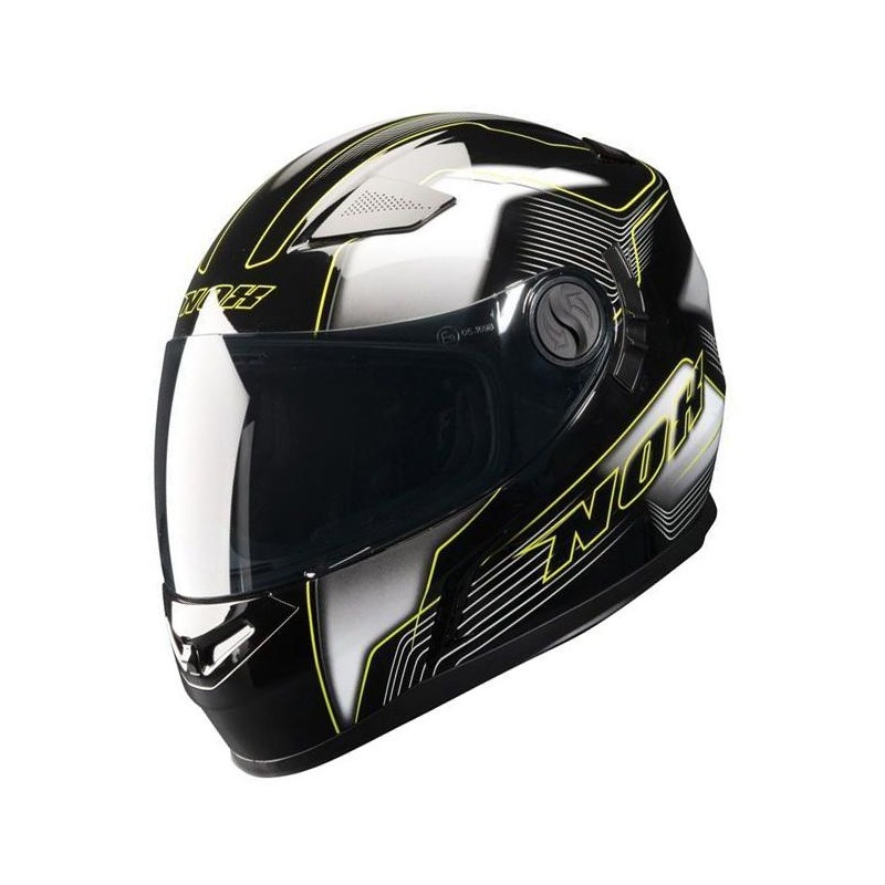 Casque intégral Nox N917 VHORTEX noir/jaune- XS