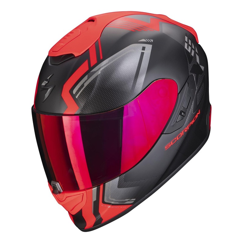 Casque intégral Scorpion EXO-1400 Air Corsa noir/rouge mat- XS