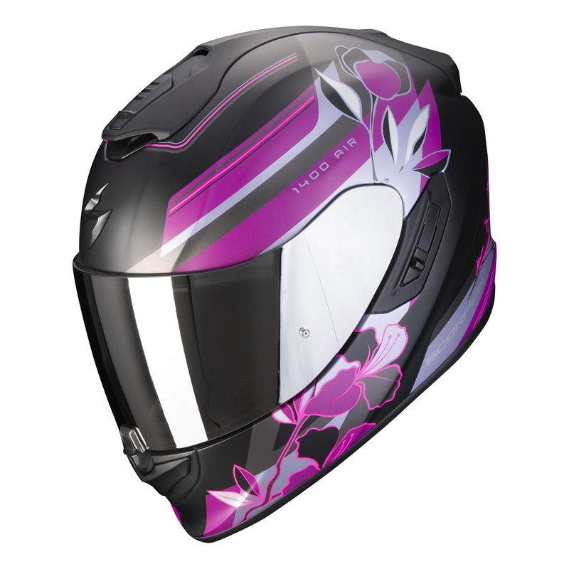 Casque intégral Scorpion EXO-1400 Air Gaia noir/rose mat- XS