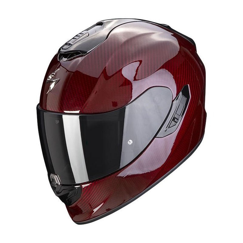 Casque intégral Scorpion Exo-1400 Evo Carbon Air Solid rouge