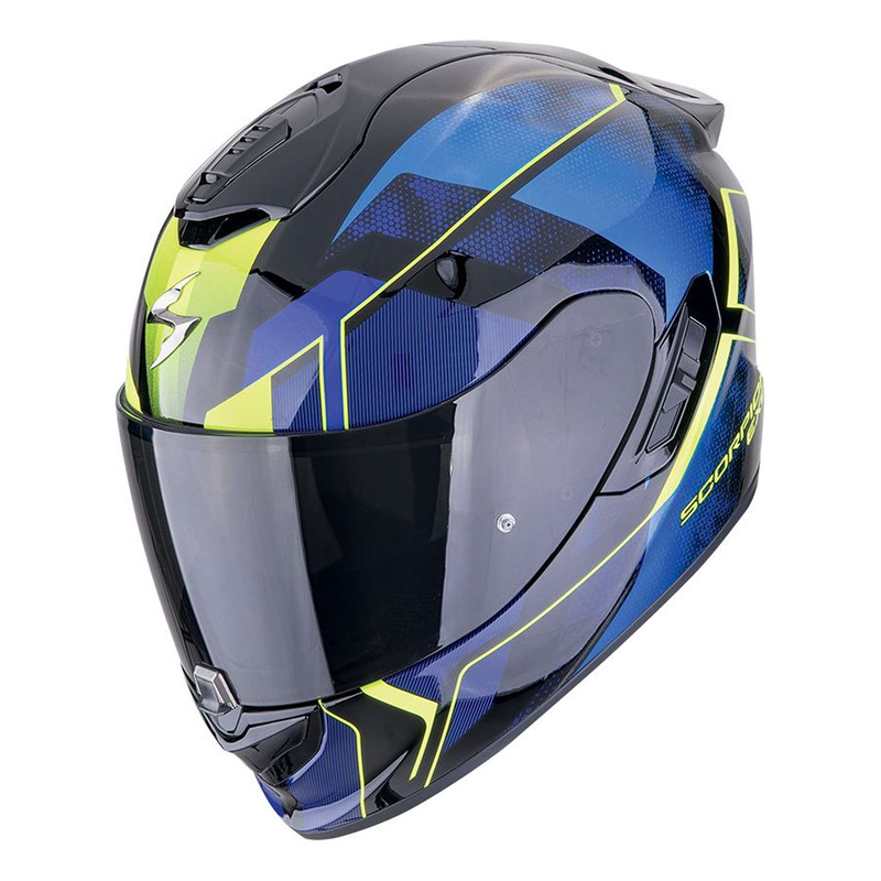 Casque intÃ©gral Scorpion Exo-1400 Evo II Air Intensio black/blue- M