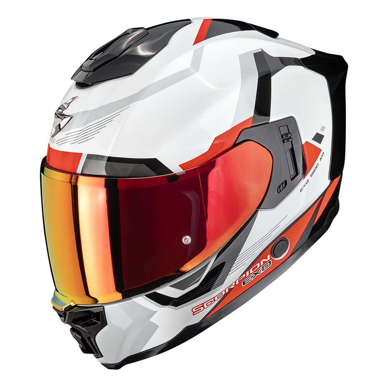 Casque intégral Scorpion Exo-1500 Air Arena blanc/rouge