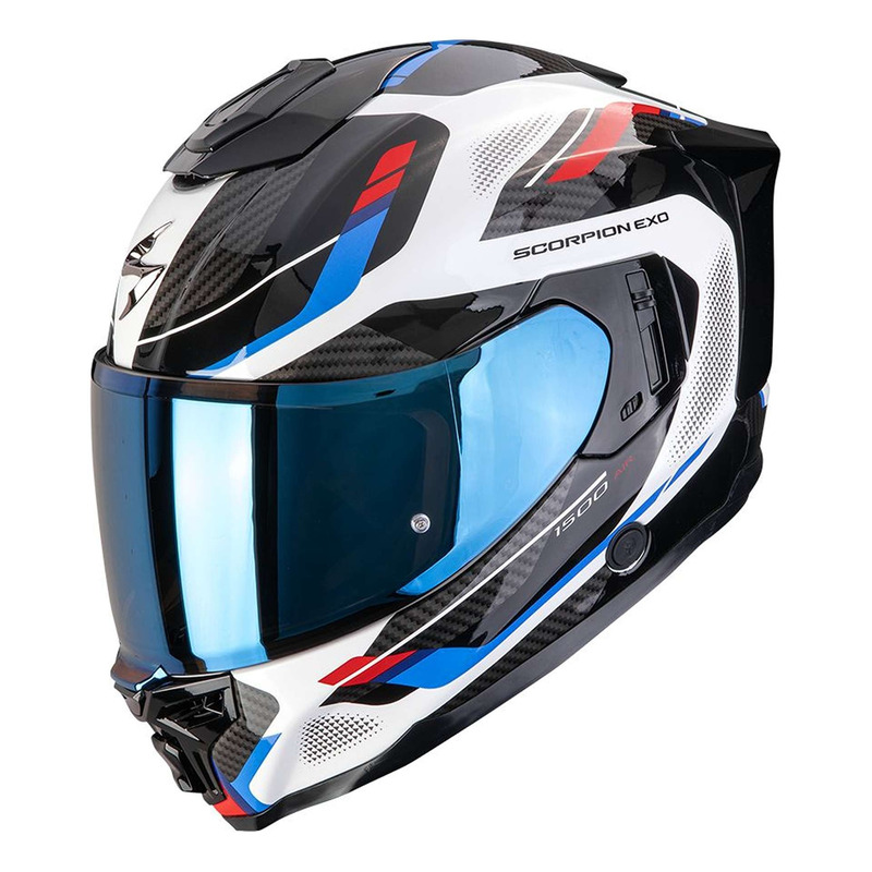Casque intégral Scorpion Exo-1500 Air Sleek blanc/rouge/bleu